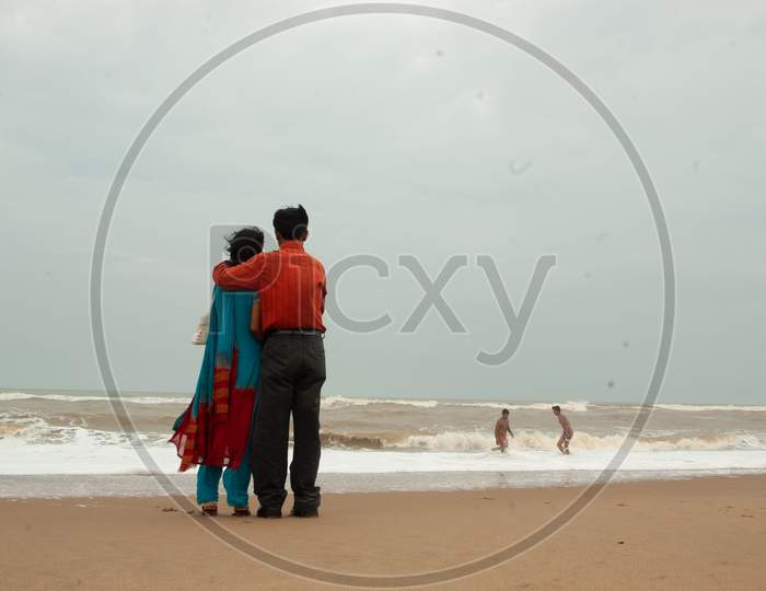 Indian Couple by the beach
