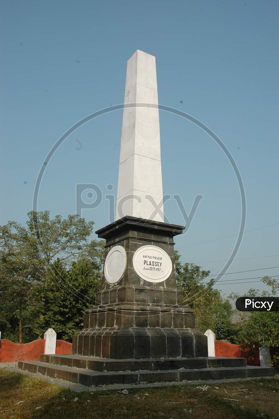 Plassey War Memorial in Murshidabad . West Bengal