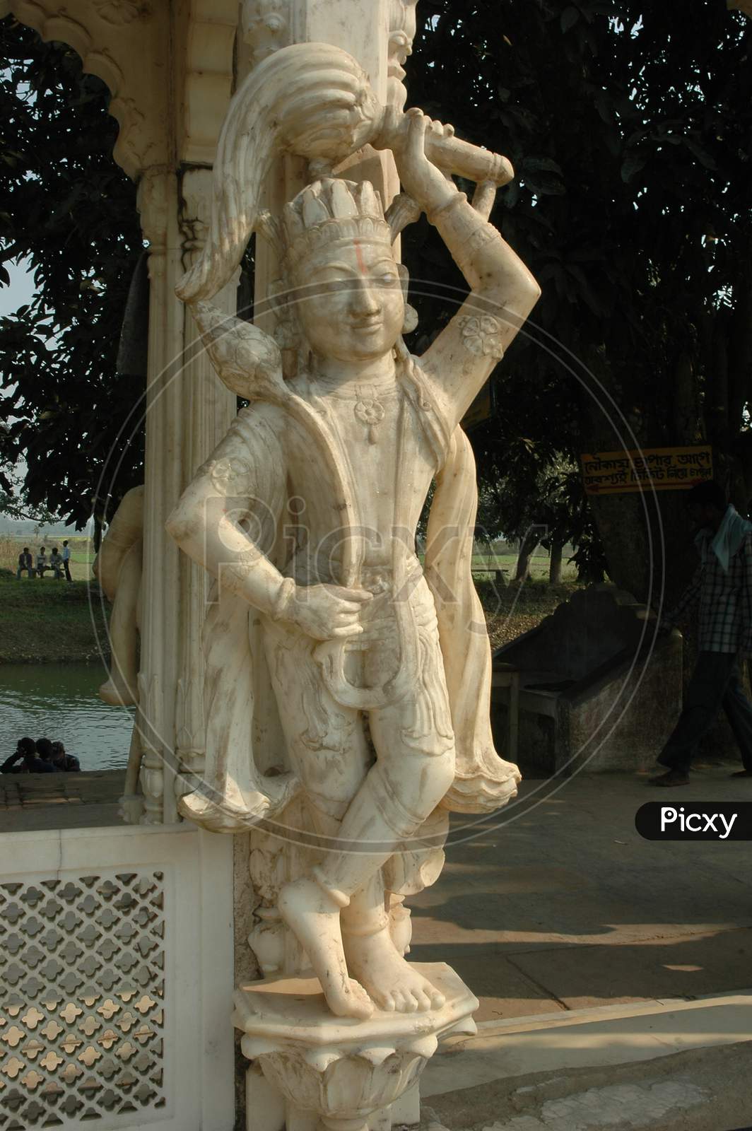 Indian Hindu God Statue in Adinath Temple