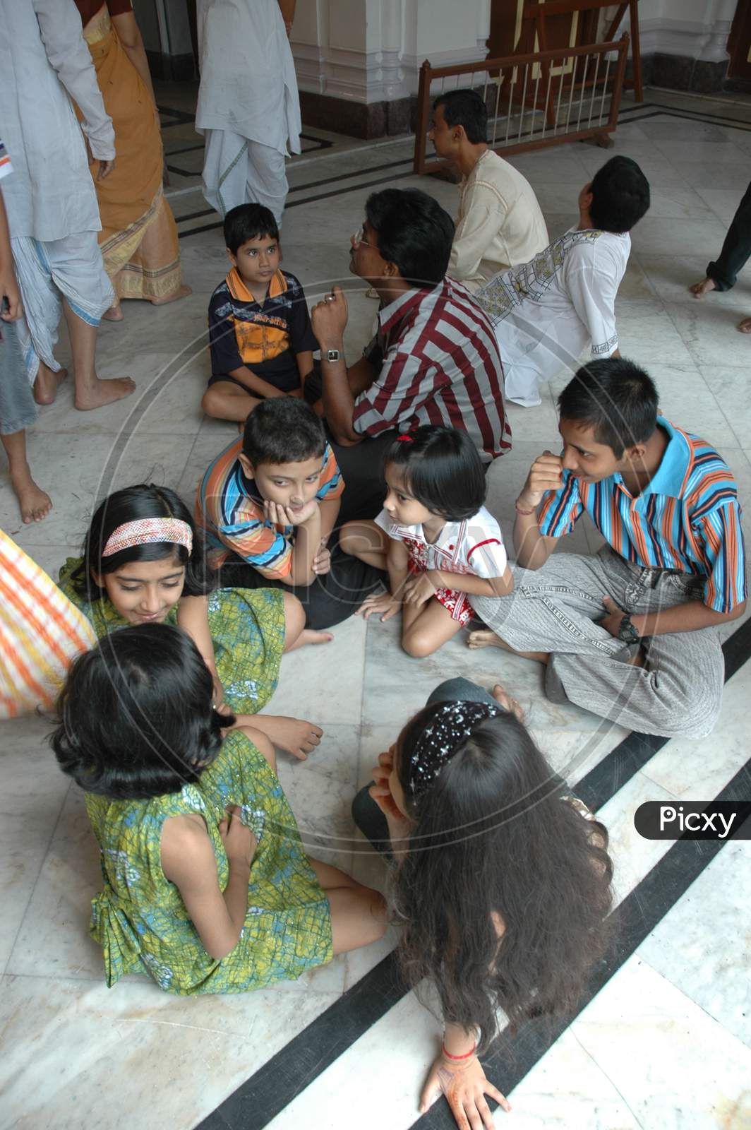 Indian Children playing indoor games