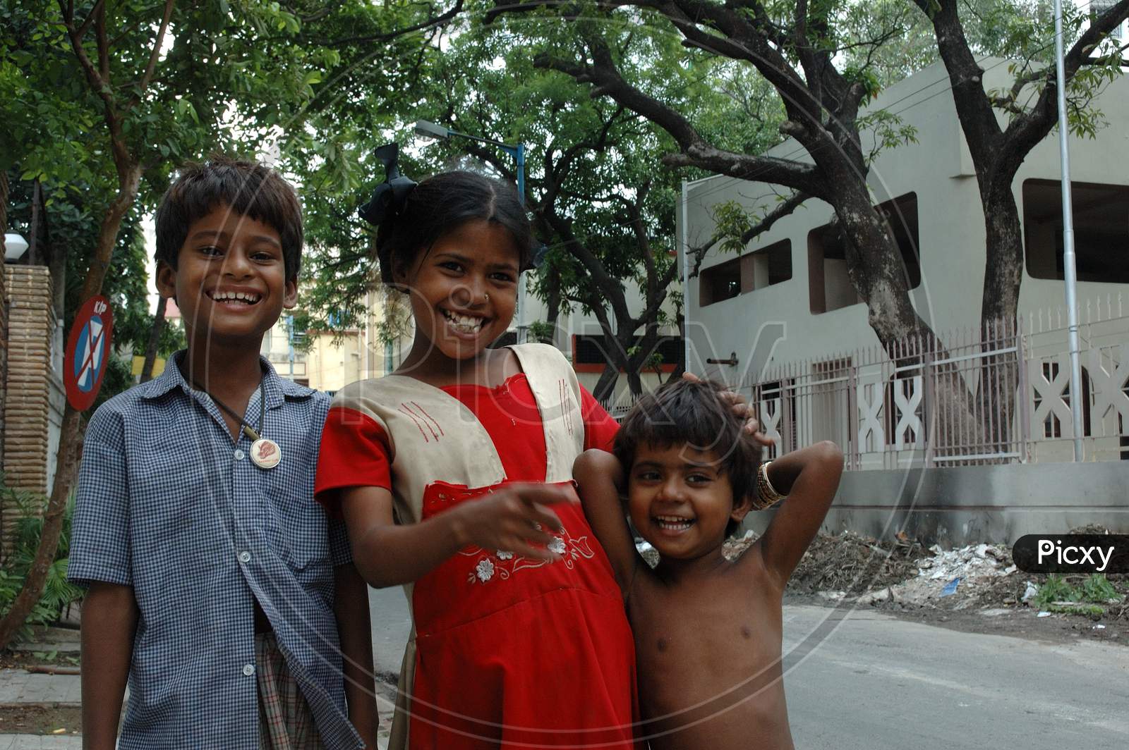 Indian Children on The Streets Of Kolkata