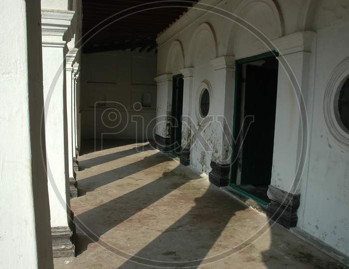 Arch shaped entrances of ancient building
