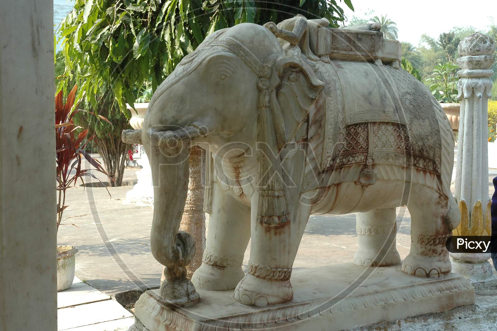Elephant Marble Statue in Murshidabad