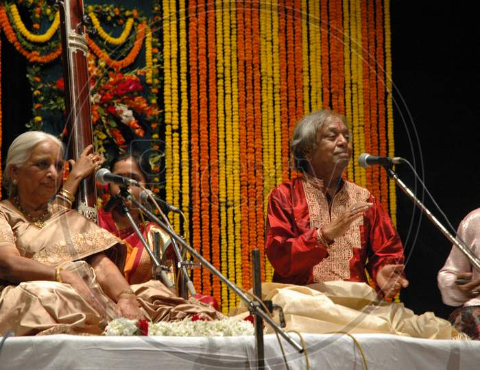 Pandit Birju Maharaj At an Traditional Music Concert