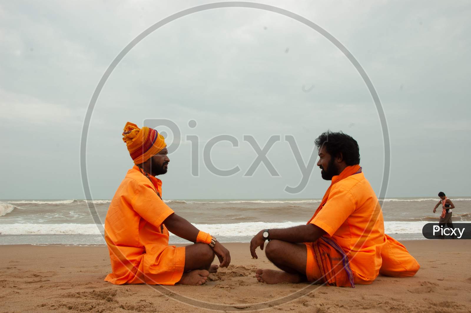 Two Indian Monks having a conversation