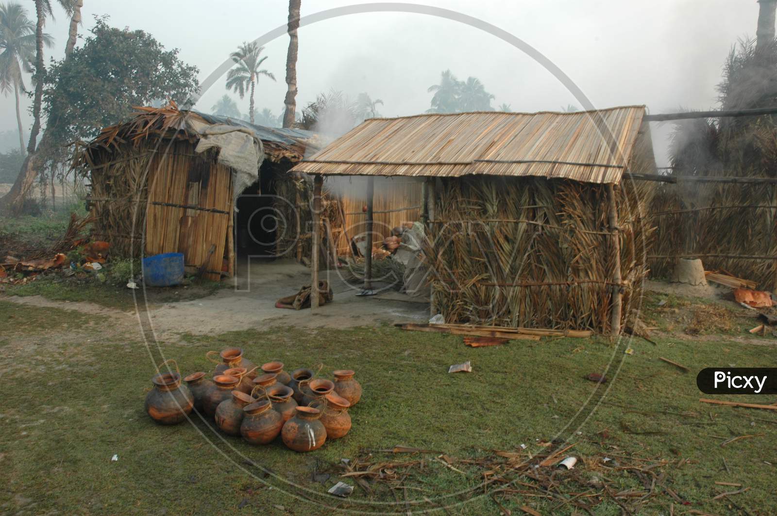 Image of Huts And Houses in Tribal Villages of Araku Valley-XB602577-Picxy