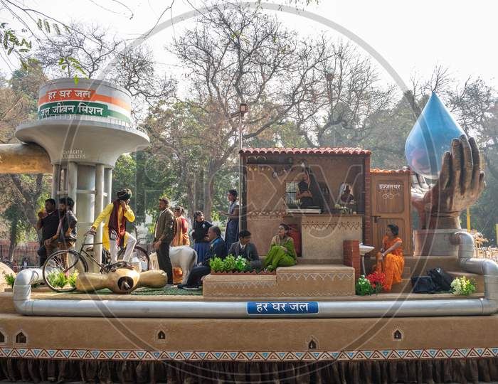 Tableau Of Ministry of Jal Shakti On 71st Republic Day 2020