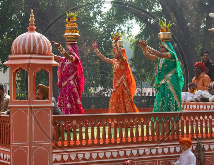Tableau of Rajasthan state shows culture of rajasthan on 71st republic Day 2020