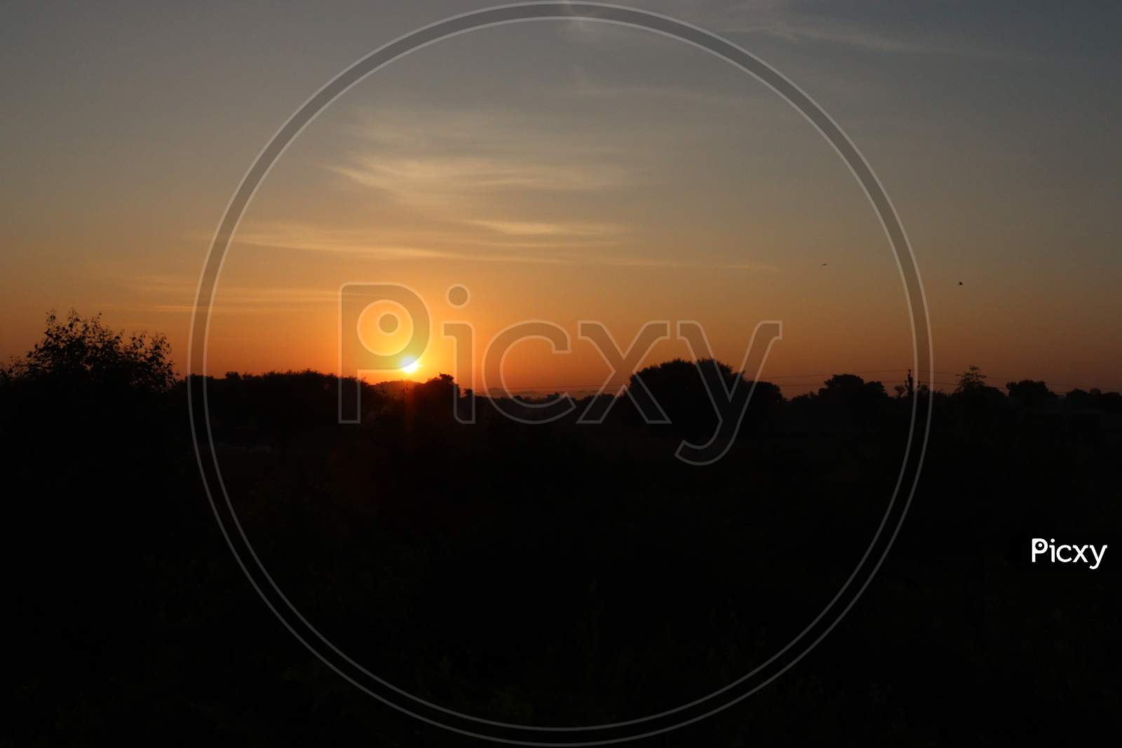 Photography Of Silhouette In Sun Rise With Sun And Sun Light Background