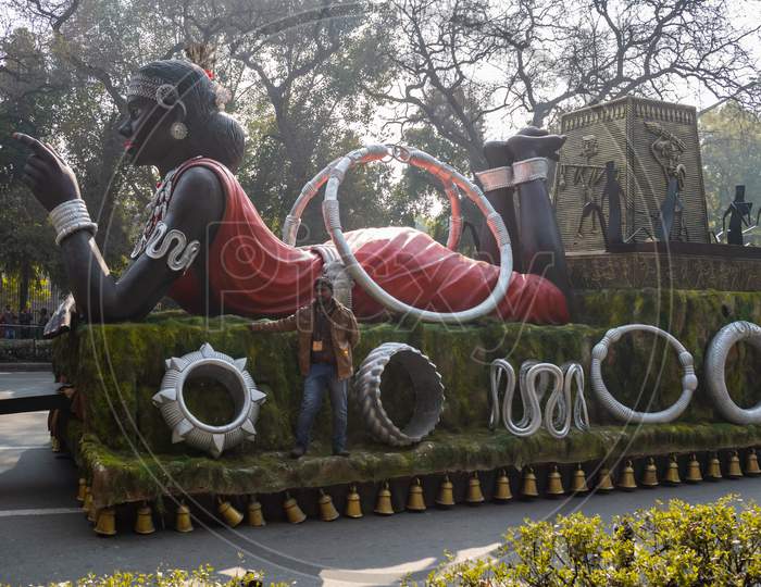 Tableau of Chhattisgarh state on the 71st republic Day 2020