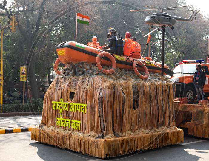 Tableau Of National Disaster Response Force NDRF On 71st Republic Day 2020