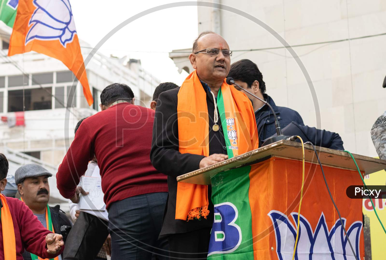 Dr. Anil Goyal, Candidate of BJP from Krishan nagar Assembly, campaigning for Delhi Assembly election 2020