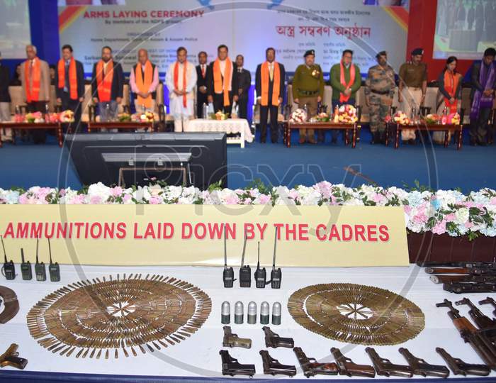 NDFB Cadres Lay Down Arms In Assam