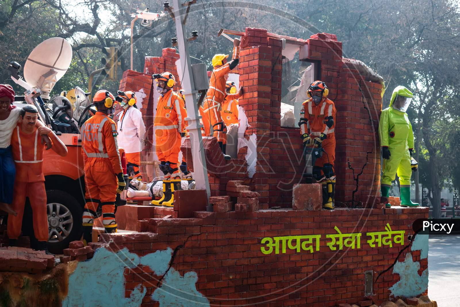 Tableau Of National Disaster Response Force NDRF On 71st Republic Day 2020