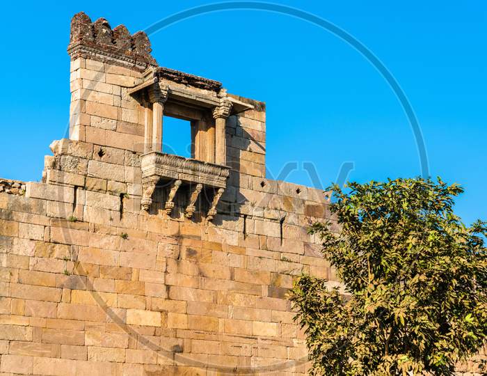 Walls Of Champaner Fort - Unesco Heritage Site In Gujarat, India