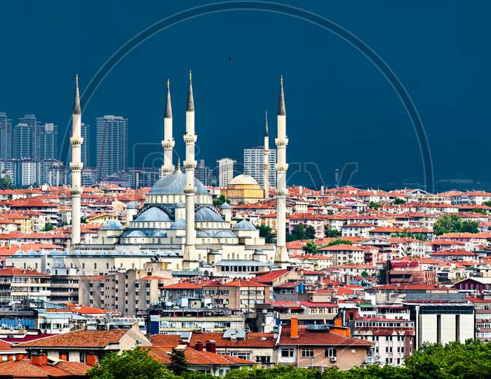 View Of Kocatepe Mosque In Ankara, Turkey
