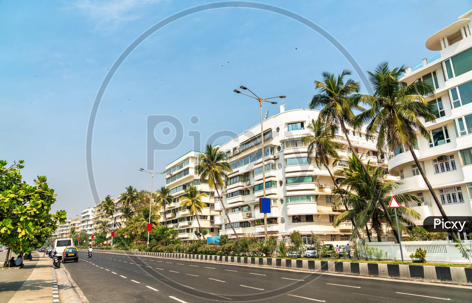 Buildings On Marine Drive In Mumbai, India