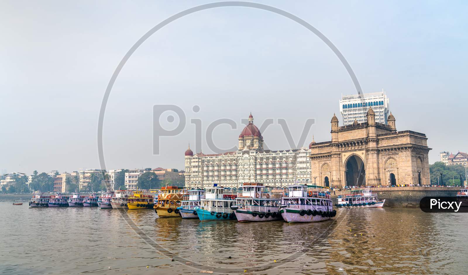 Ferries Near The Gateway Of India In Mumbai, India