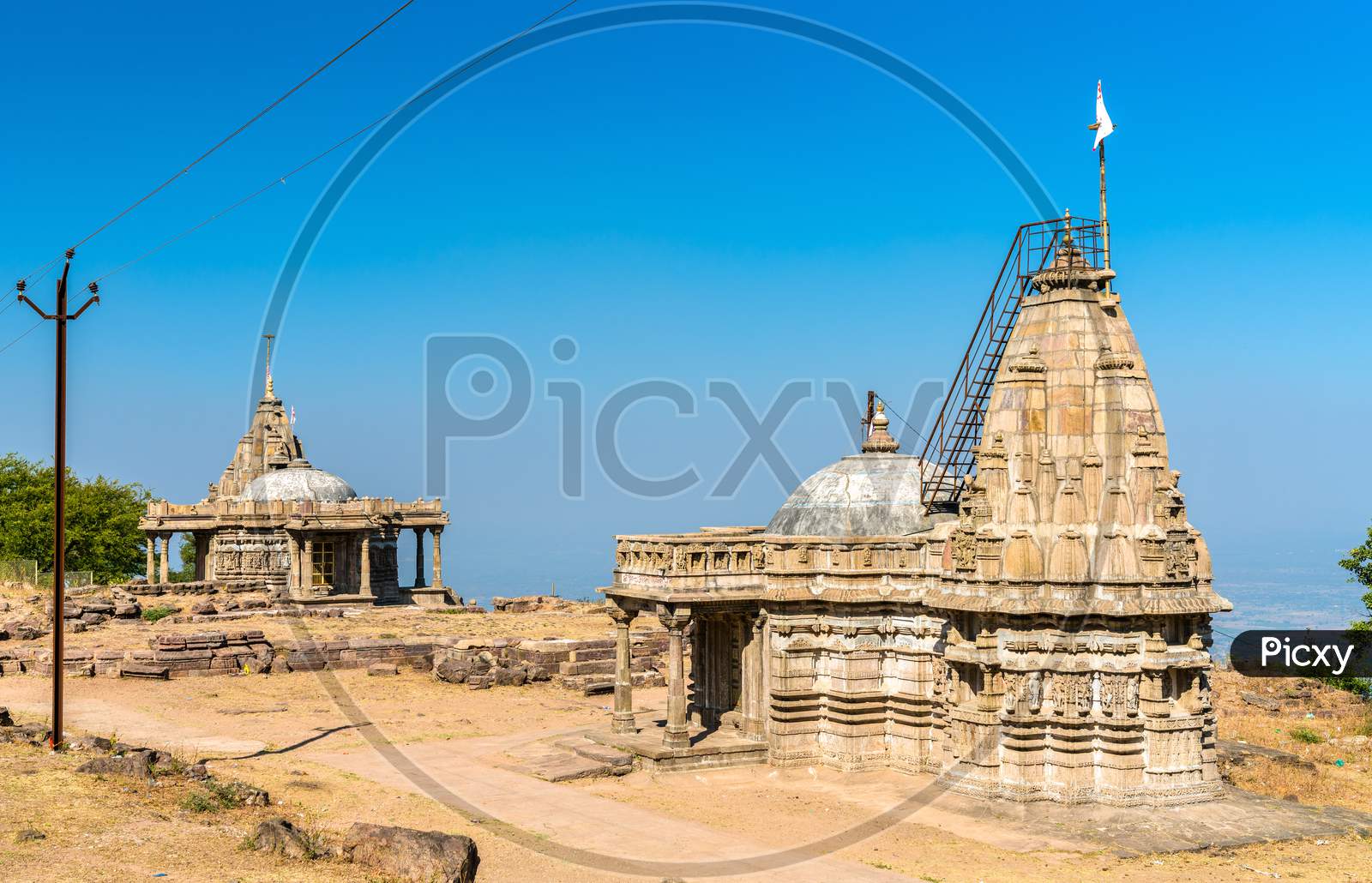 Digambar Jain Mandir, a temple on Pavagadh Hill - Gujarat state of India