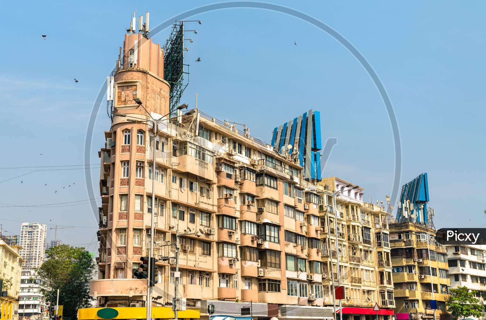 Historical Buildings In Girgaon District In Southern Mumbai