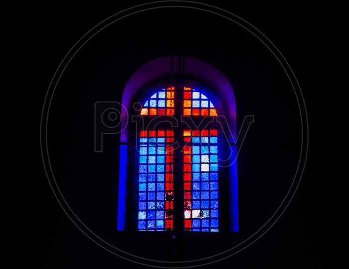 Colourful Windows of a Church