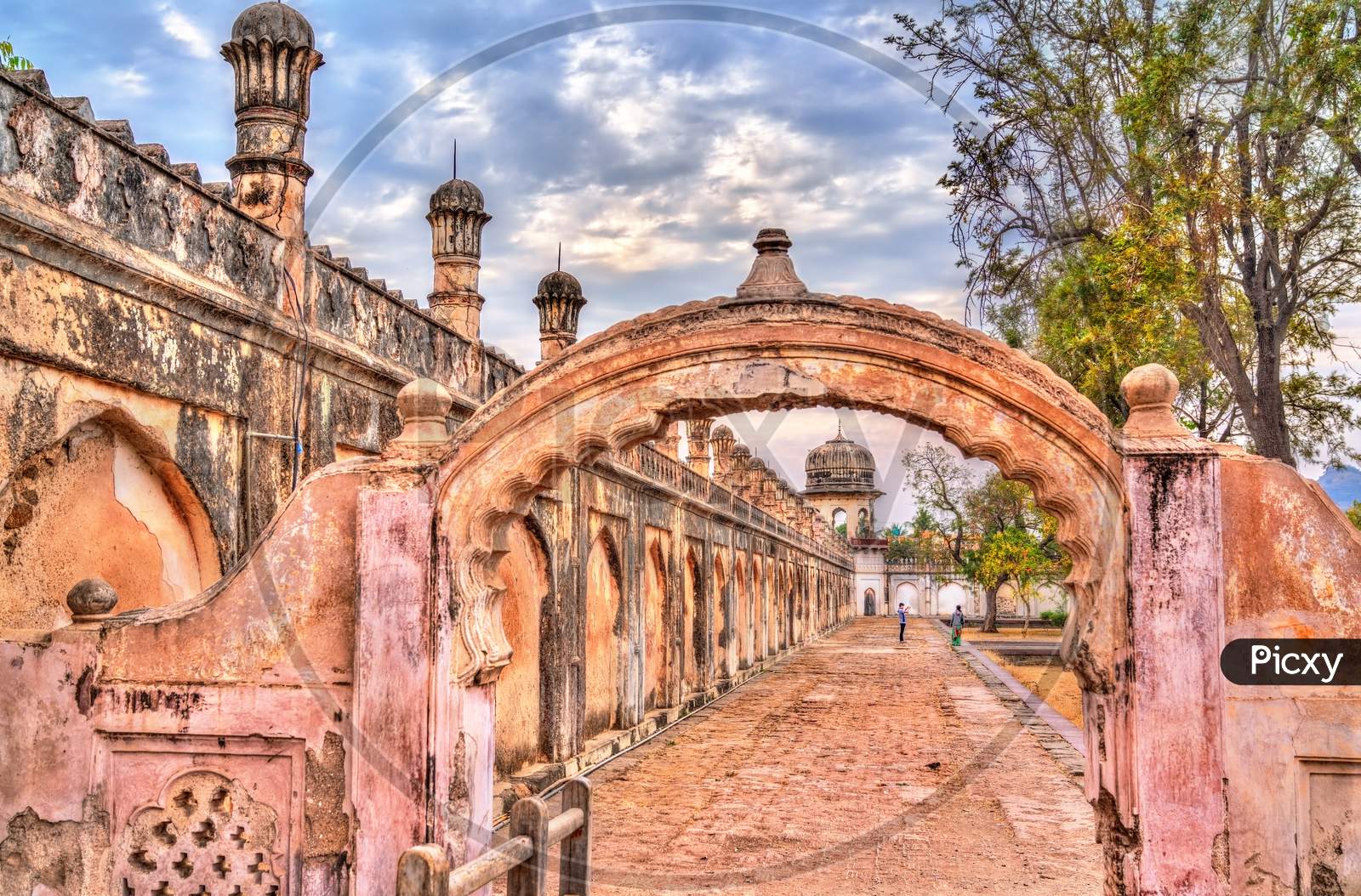 Walls Of Bibi Ka Maqbara, Also Known As Mini Taj Mahal. Aurangabad, India