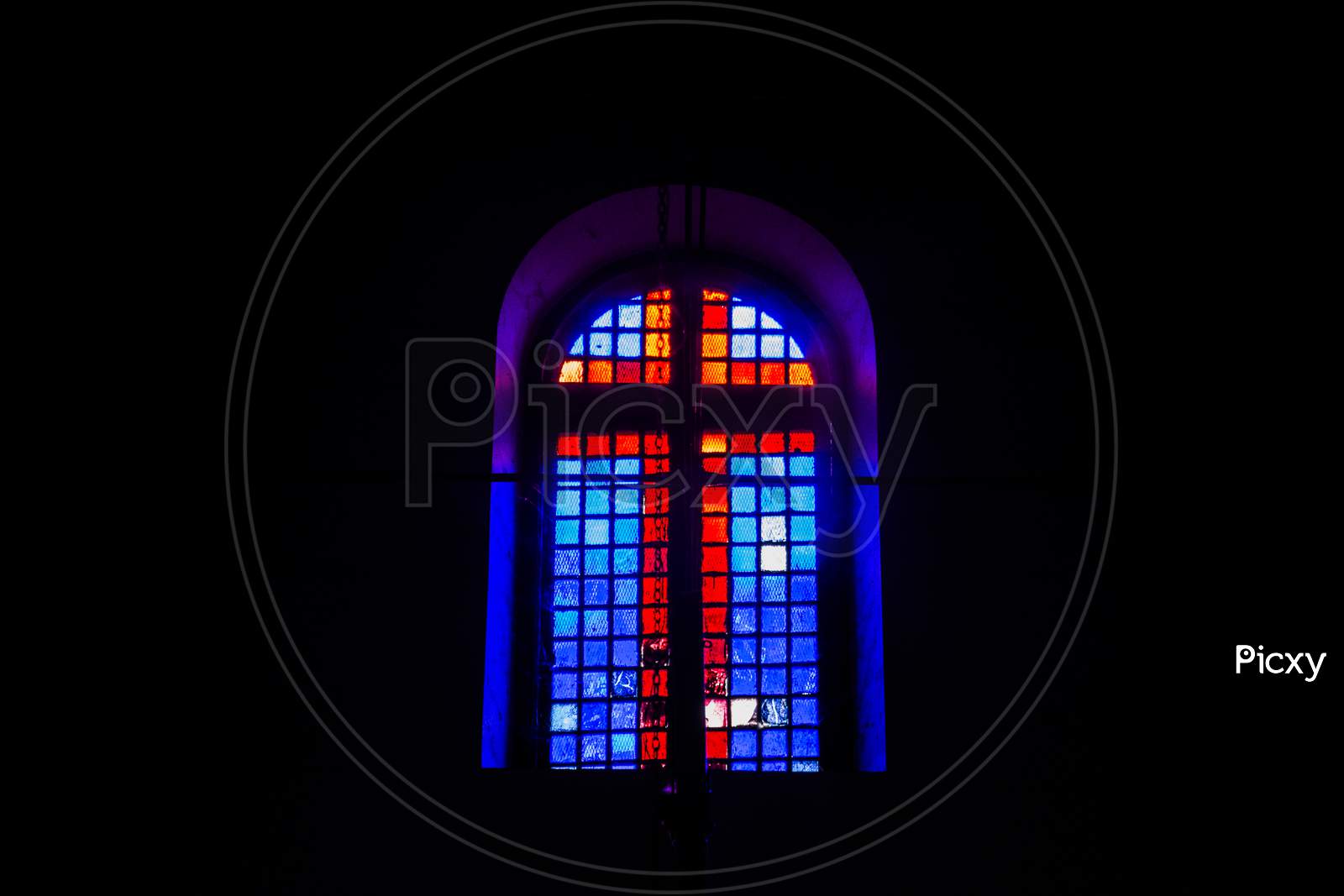 Colourful Windows of a Church