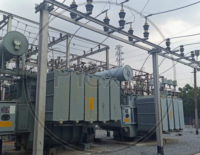 Power Transformer In TSSPDCL 33/11 kv Substation Gachibowli Hyderabad