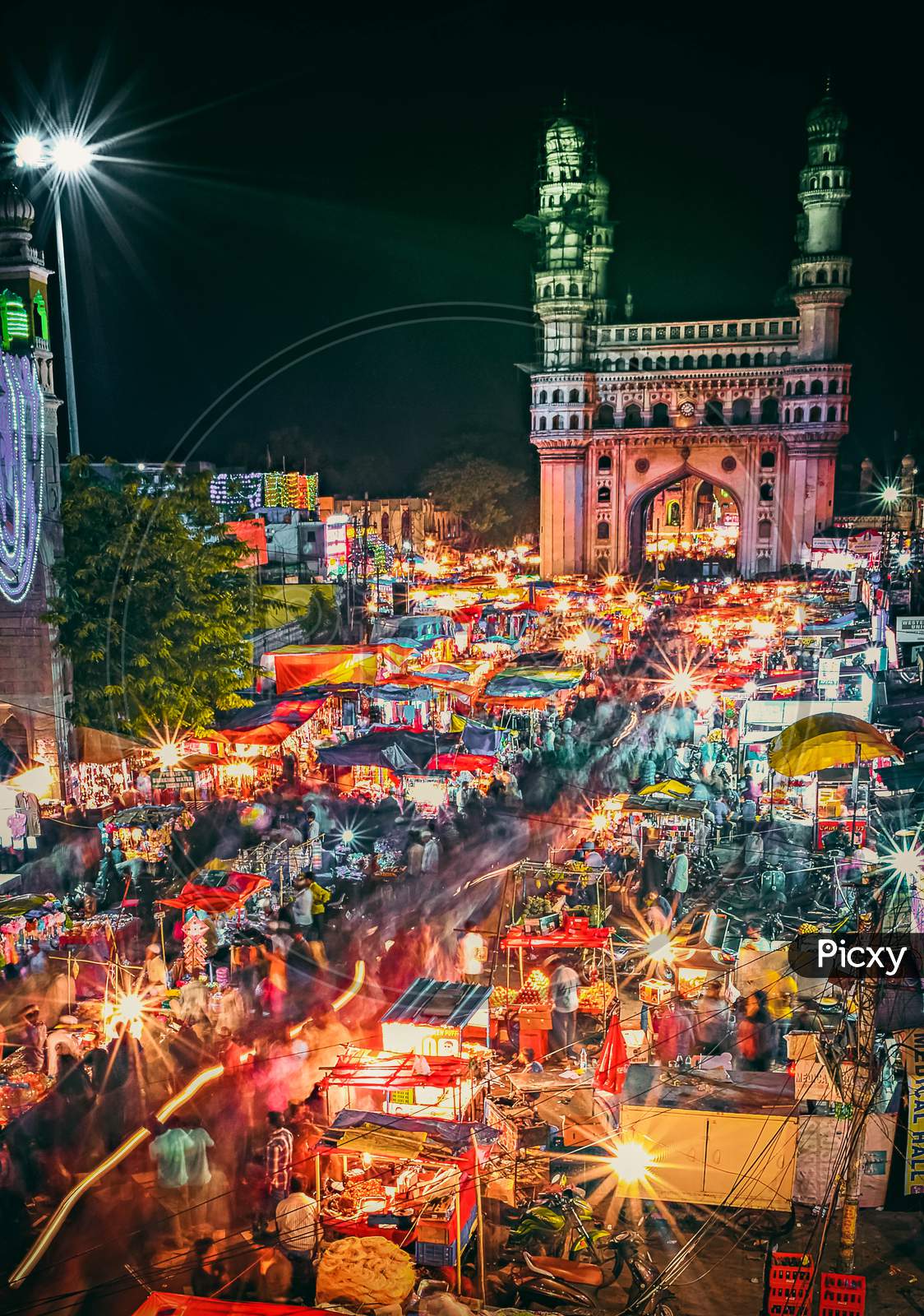Market in Charminar During Ramzan Season