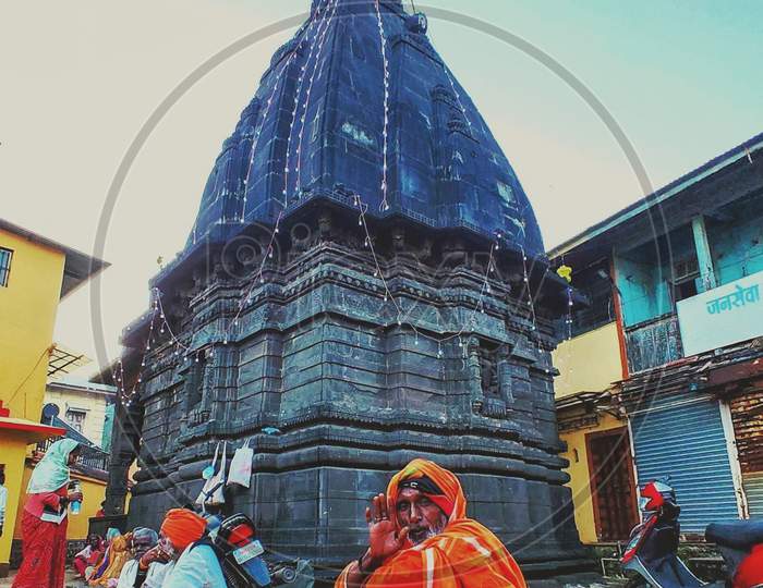 Hindu Sadhu At an Hindu Temple