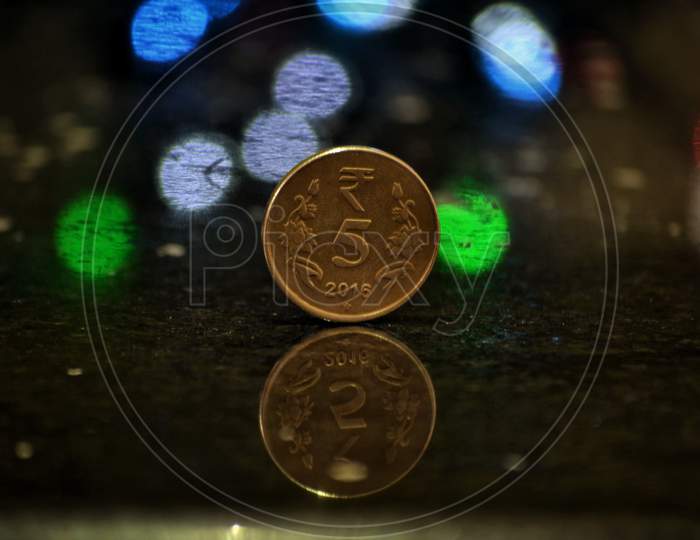 Indian 5 Rupees Coin