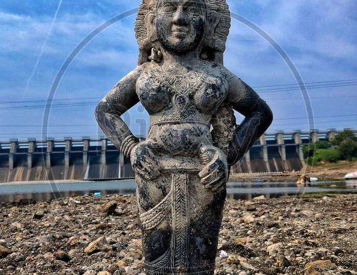 Ancient Hindu God Stone Carved Statues