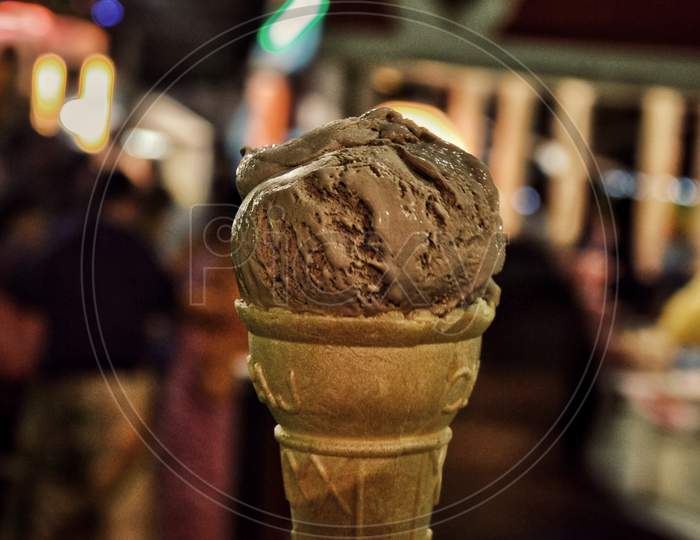 Ice-cream during nights.