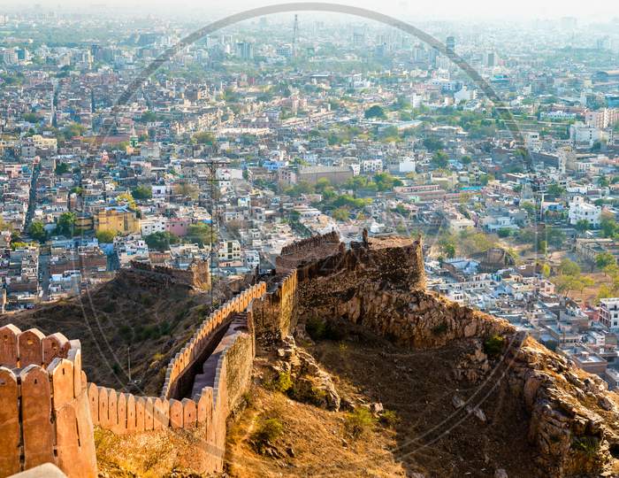 View Of Jaipur From Nahargarh Fort - Rajasthan, India