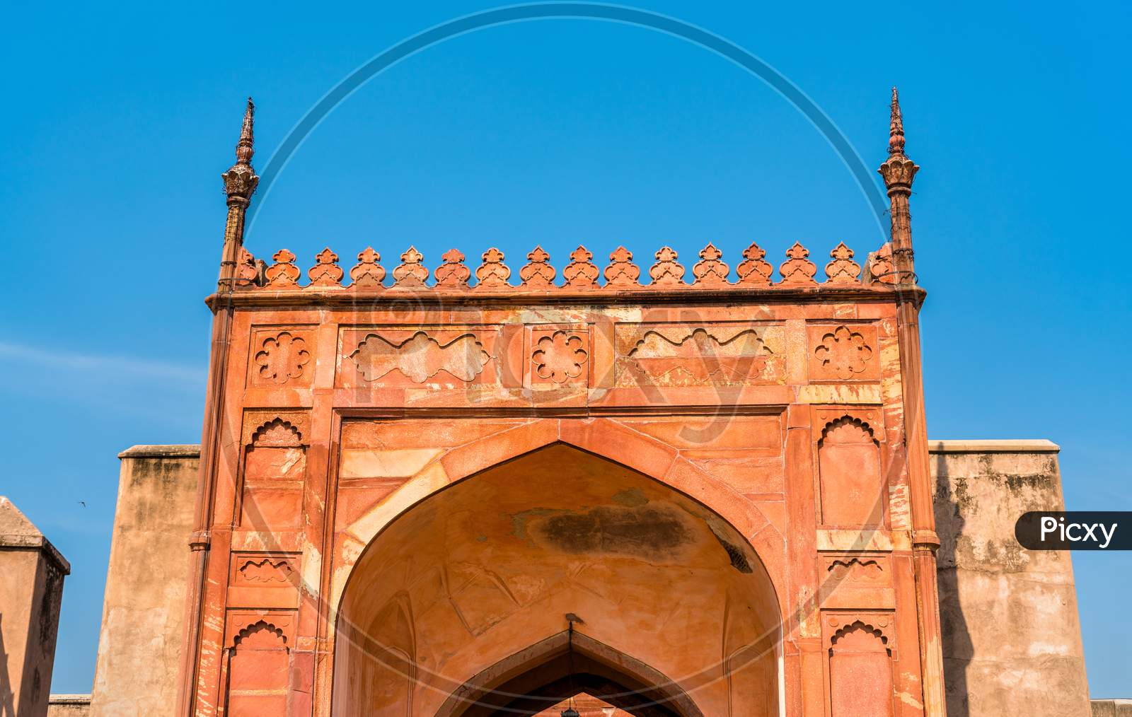 Gate At Agra Fort. Unesco Heritage Site In India