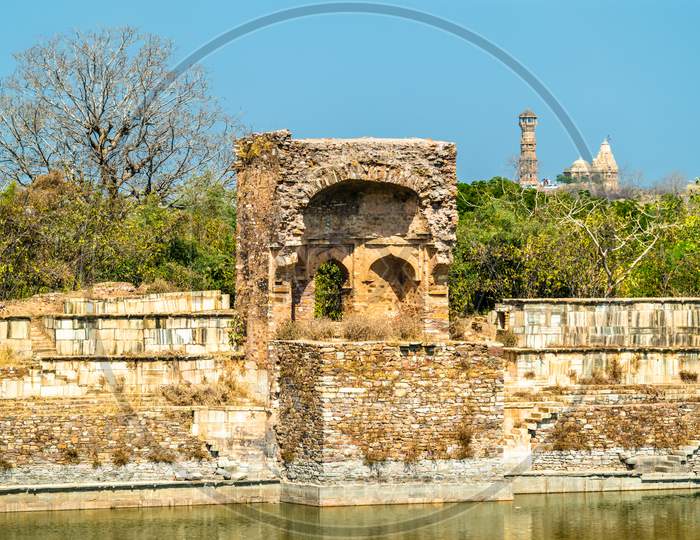 Old Ruins At Chittor Fort In Chittorgarh City Of India
