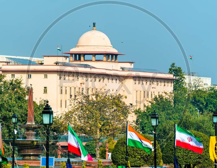 View Of Krishi Bhavan, A Governmental Building In New Delhi, India