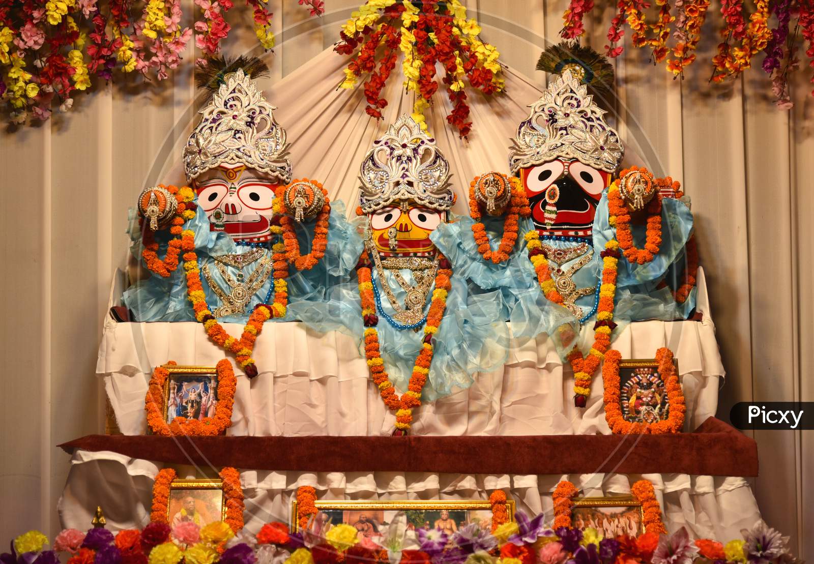 Lord Sri Krishna Idols In ISKON Temple