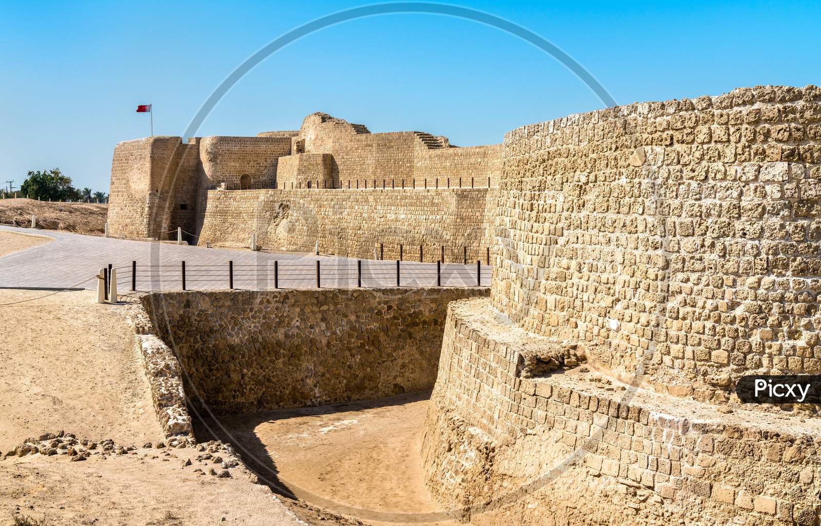 Bahrain Fort Or Qal'At Al-Bahrain. A Unesco World Heritage Site