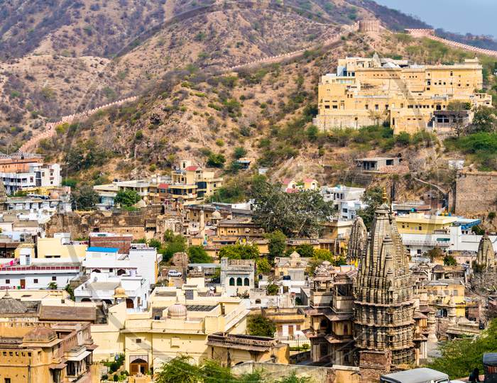Temples In Amer Town Near Jaipur, India