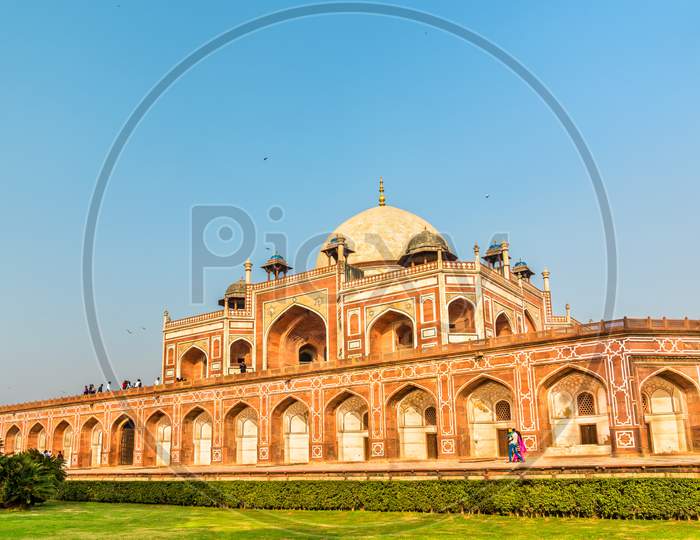 Humayun'S Tomb, A Unesco World Heritage Site In Delhi, India