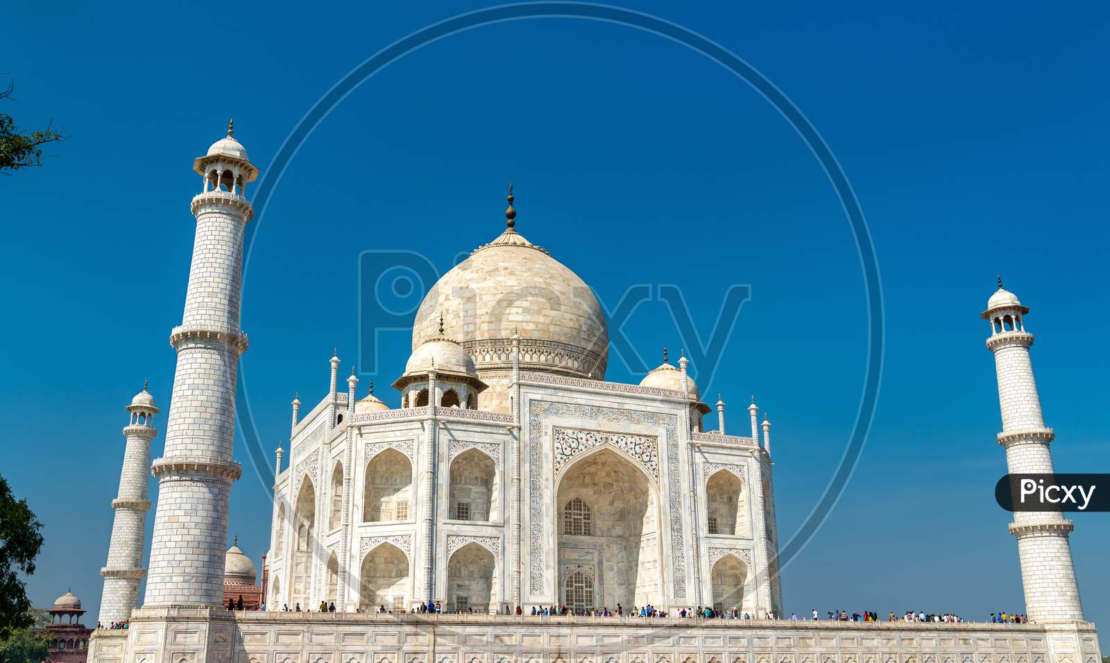 The Taj Mahal, The Most Famous Monument Of India. Agra - Uttar Pradesh