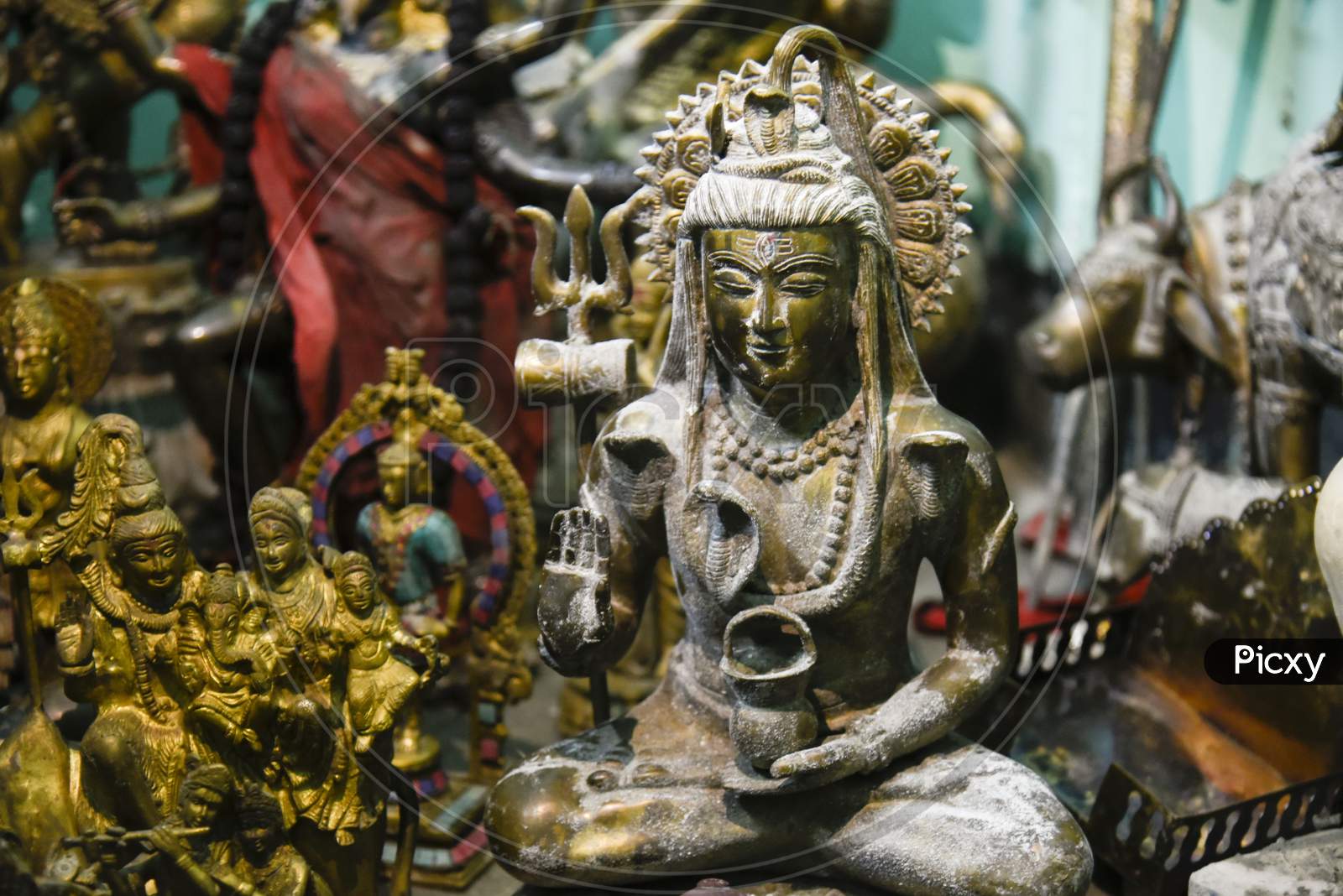 Antique Idols Of Gods And Goddesses Recovered By Police From The River Brahmaputra, In Guwahati