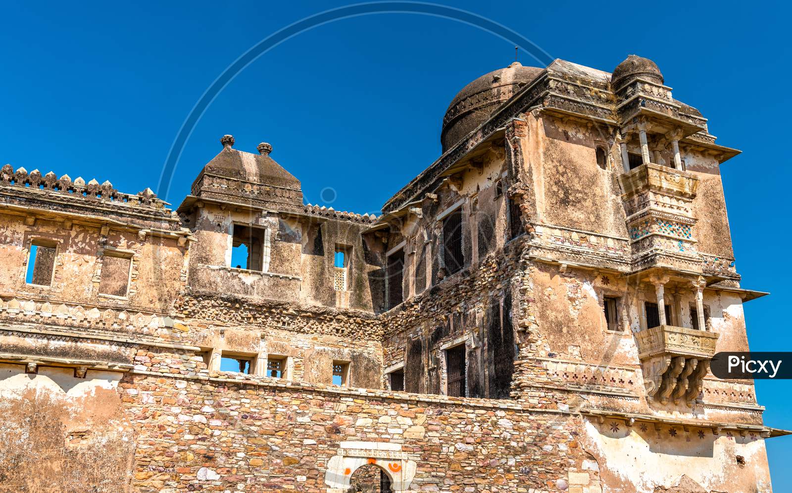 Ruins Of Gora Badal Palace At Chittorgarh Fort - Rajasthan, India