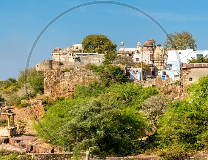 View Of Chittor Fort, A Unesco World Heritage Site In Rajasthan, India