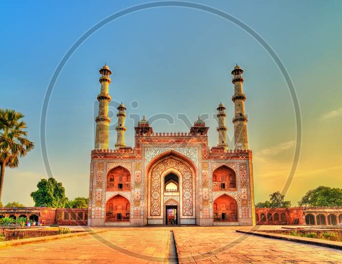 South Gate Of Sikandra Fort In Agra - Uttar Pradesh, India