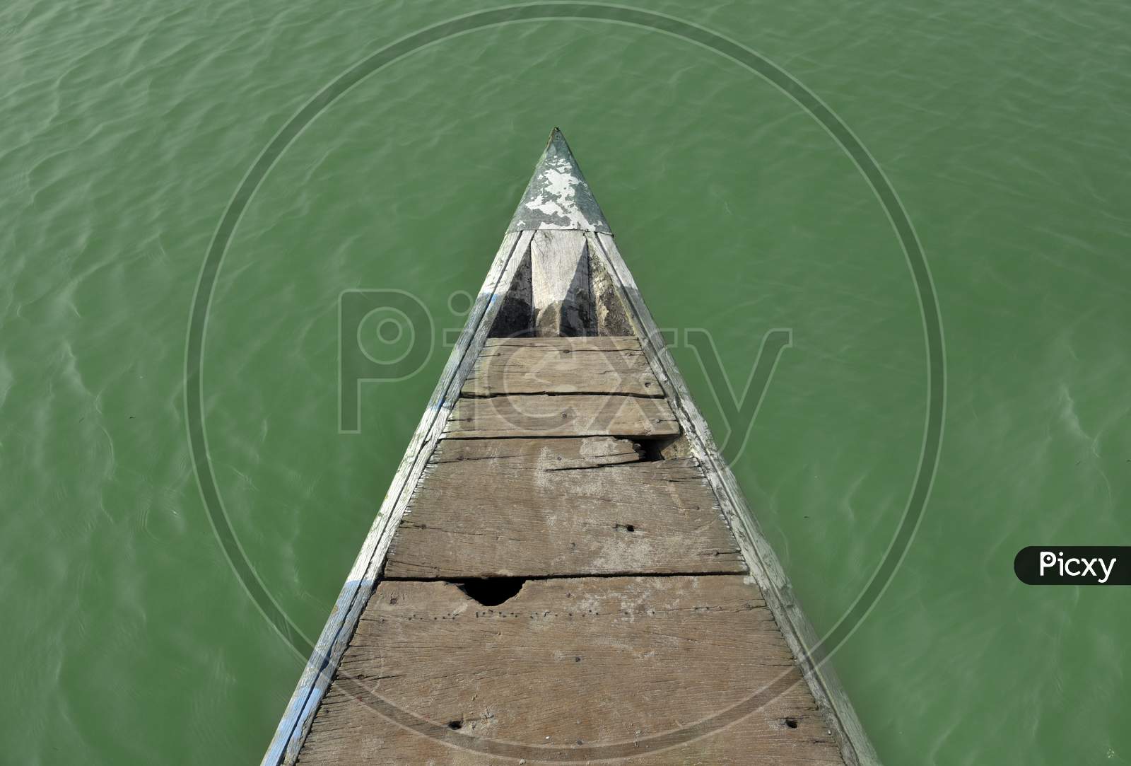 Fishing Boat In Bramhaputra River  Water Background
