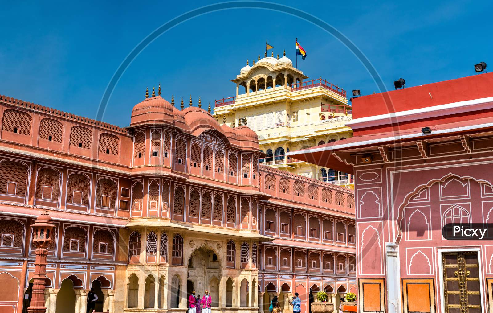 Walls Of City Palace In Jaipur - Rajasthan, India