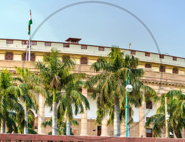 The Sansad Bhawan, The Parliament Of India, Located In New Delhi