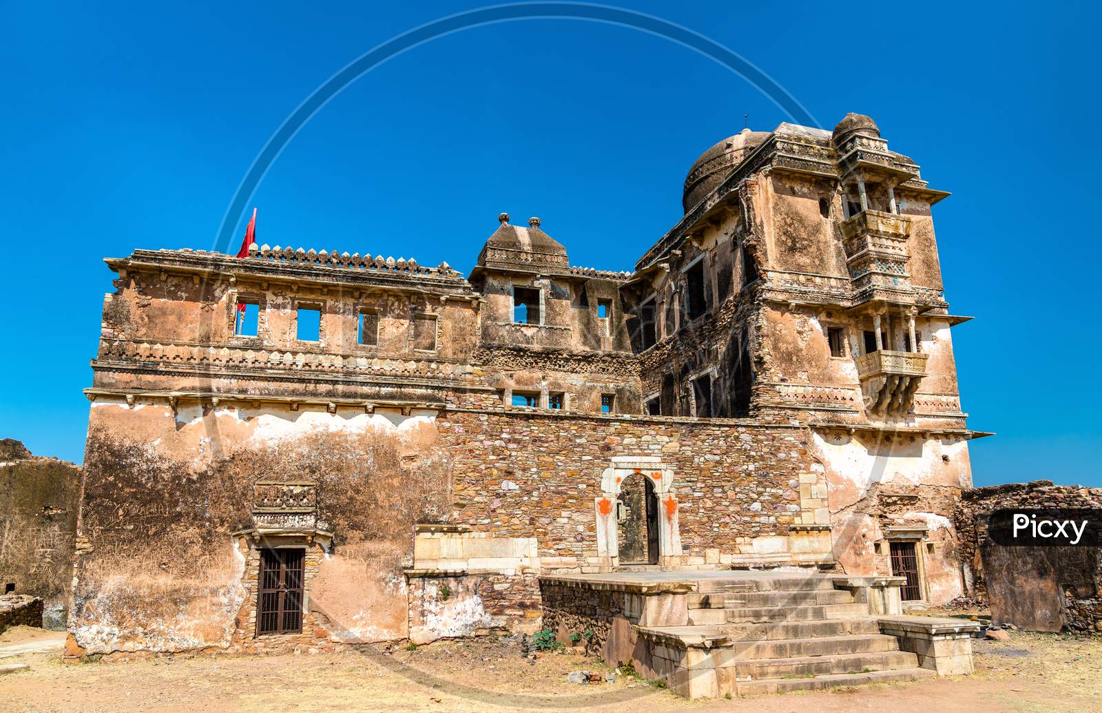 Ruins Of Gora Badal Palace At Chittorgarh Fort - Rajasthan, India